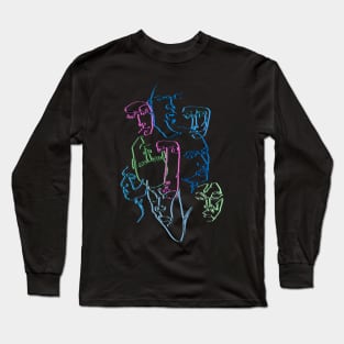 society line art Long Sleeve T-Shirt